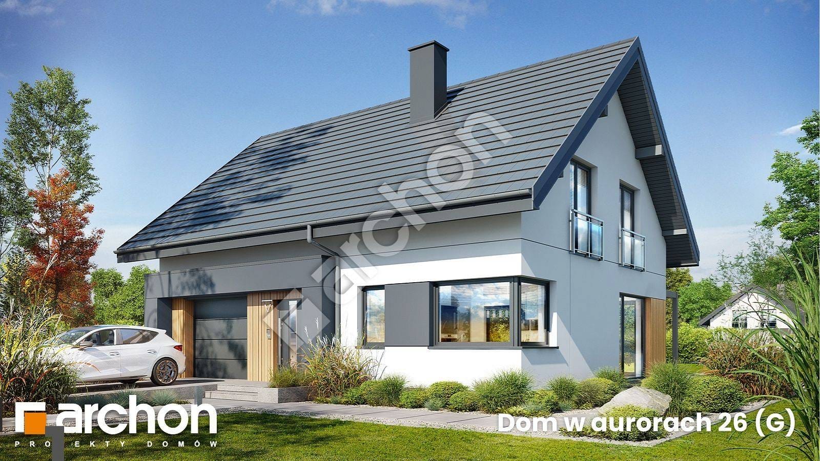 Salon + 3 pokoje w zwartej bryle. Poznaj Dom w aurorach 26 (G)